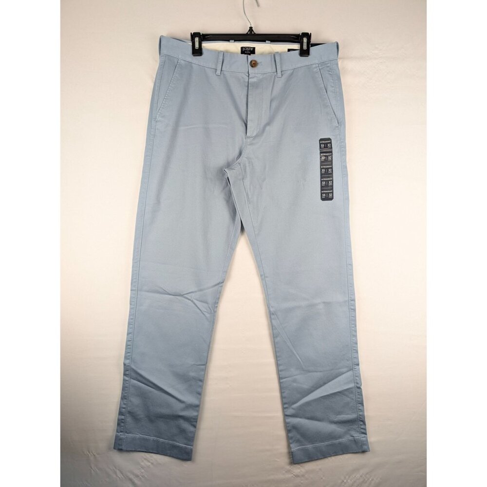 J.Crew Pants Mens 33x32 Light‎ Blue Straight Fit Chino